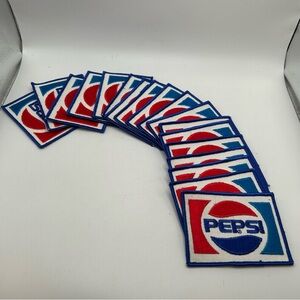Vintage 1960s Pepsi Delivery Work Shirt Patch Lot of 18 -  Patches - RARE